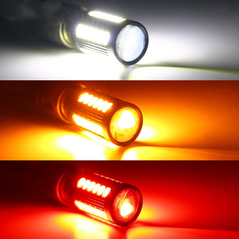 2 шт. светодиодный автомобильный сигнальный фонарь, лампа DRL автомобильный светодиодный указатель поворота 1156 1157 7443 7440 стоп-сигнал заднего хода