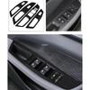 For Changan UNIV UNI-V  + Car Styling Window Control Panel Air Vent Outlet Gear Cover Trim Stainless Steel Black Interior