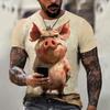 Забавная 3D-футболка с принтом обезьяны для мужчин в стиле хип-хоп, уличная одежда в стиле Харадзюку, повседневная, с коротким рукавом, летняя, быстросохнущая, свободная