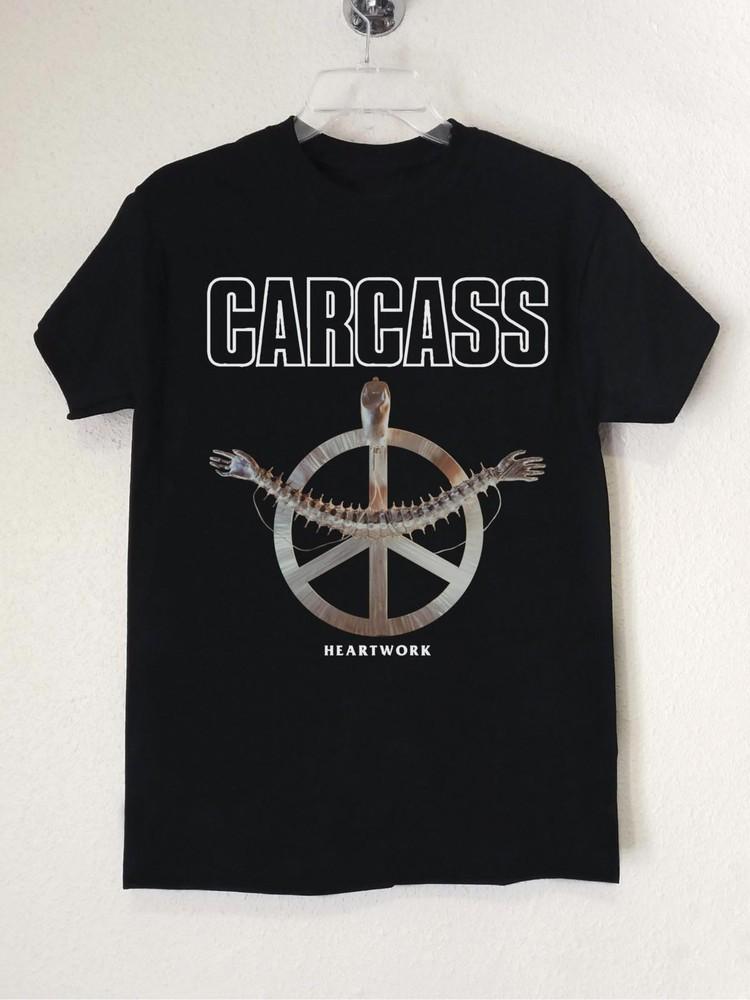 Collection Carcass Band Heartwork Album Heavy Cotton Black S-5XL T Shirt SE750 Unisex T-Shirt