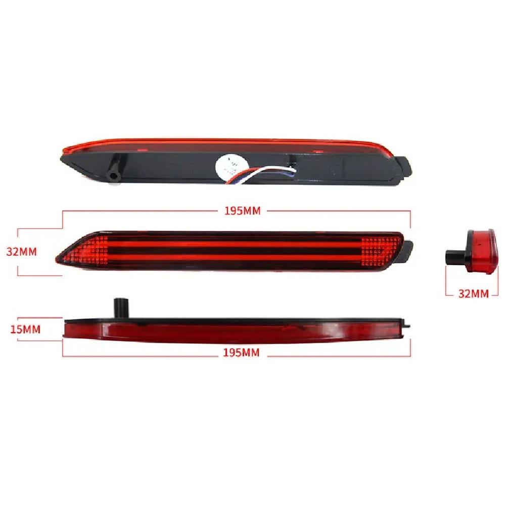 For TOYOTA CAMRY FORTUNER ALPHARD SIENNA LEXUS NX Rear Bumper Light Left Right Tail Brake Stop Lamp Reflector Lights Assembly