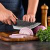 Кованый вручную нож-тесак для мяса Высококачественный набор шеф-ножей Многоцелевой нож Нержавеющая сталь Бытовой кухонный нож Нож для рыбы