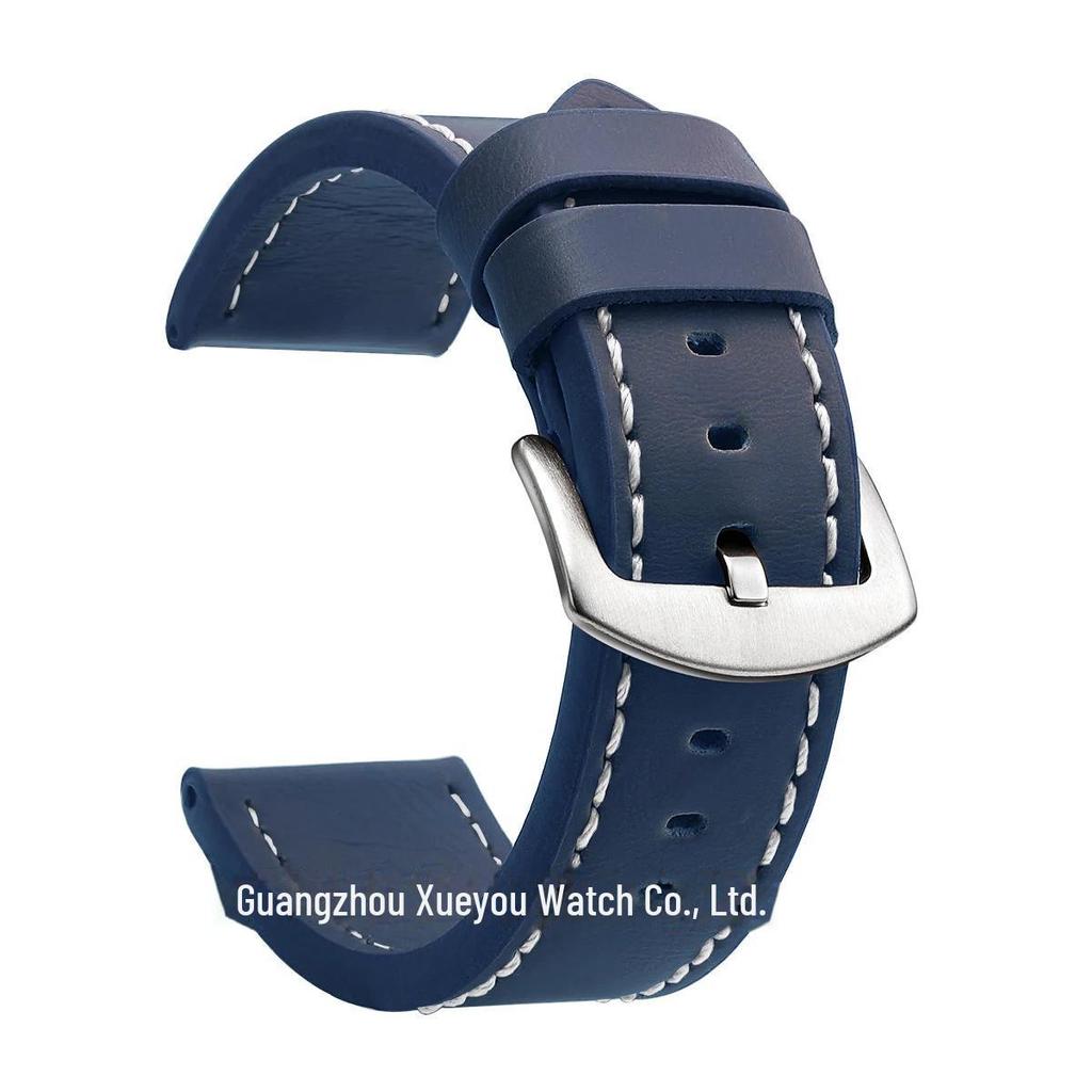 Genuine Leather Watch Strap - Universal Fit, Quality Assurance, Available In 18mm, 20mm, 22mm, and 24mm Sizes