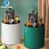 Home Kitchen Rotating Knife Rack Knife Shelf Chopsticks Cutlery Organiser Multifunctional Knife Rack Chopsticks Bucket All-in-One