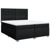 Maison Exclusive - Sommier à lattes de lit avec matelas Noir 200x200 cm Tissu