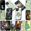 Soft Cover for Samsung Galaxy Note 20 9 8 S8 S10 S9 Plus A54 A33 A21S A31 M21 S10E A17 Coque Phone Case Cartoon Dinosaurs