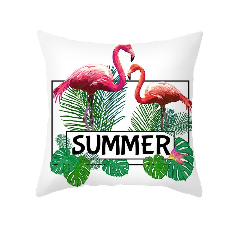 Plant Flower Pillow Cover Decorative With Short Plush Print Of Nordic Flowers Home Decor Throw For Living Room Cushion Cover