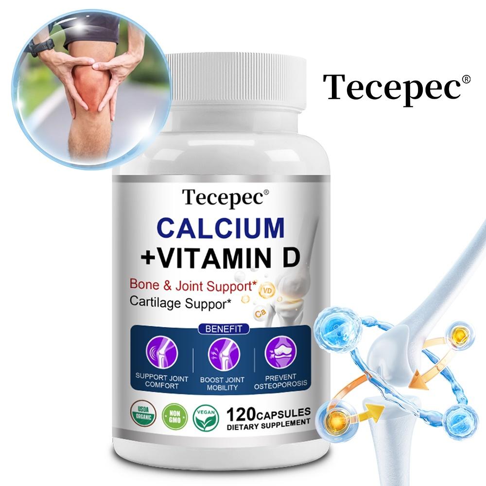 Tecepec Calcium 500mg + Vitamin D3, Bone Joint Support, 120 Caps