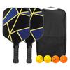 Набор из 2 ракеток для пиклбола METERXITY Pickleball Paddle, одобренных в США, с полипропиленовым сердечником, накладками, 4 предмета, с мячом и сумкой для переноски. Подходит для