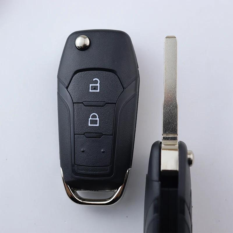 2 3 4 Кнопки Чехол Корпус Брелок для Автомобильного Ключа Для Ford Fusion Mk2 Mk7 2013 2014 Edge Explorer Ranger Escort F150 F250