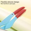 Щетка для ухода за глазами питомца Мягкая силиконовая расческа для удаления слезных пятен Щетка для чистки глаз собаки с нескользящей ручкой Нежный инструмент для ухода за питомцем