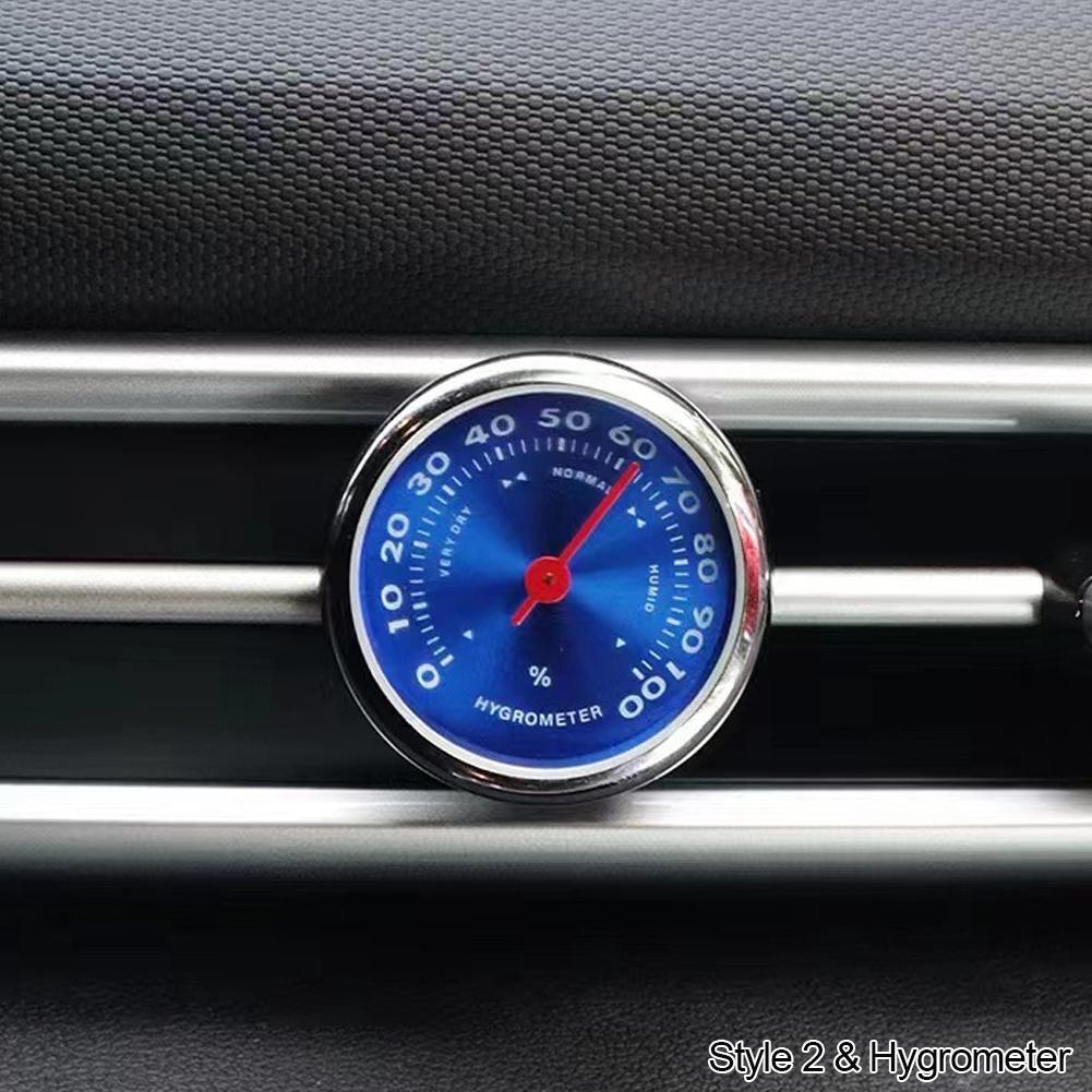 Car Clock Auto Watch Thermometer Hygrometer Home Automobiles Interior Decoration Ornament Automotive Clock In Car Accessories