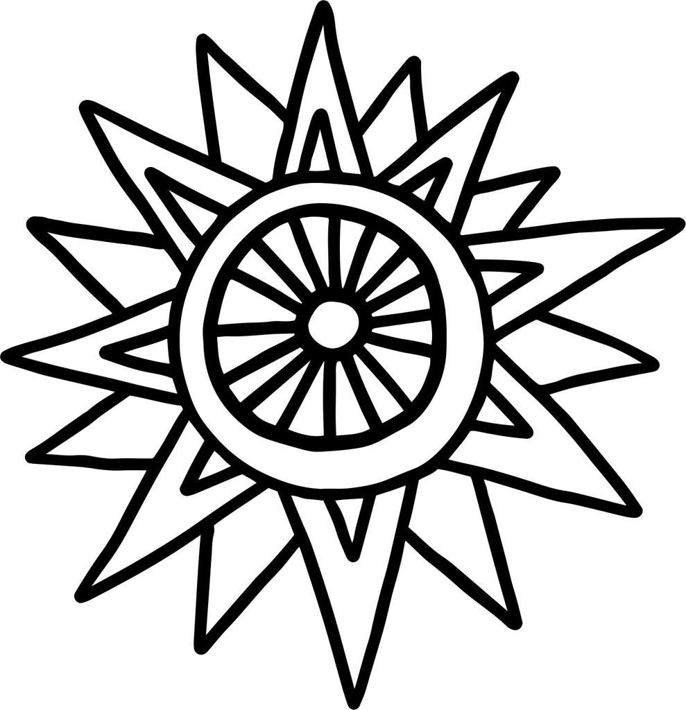 Printtoo Crafting Square Sun Pattern Wooden Rubber Stamp Block Scrap-Booking-2 X 2