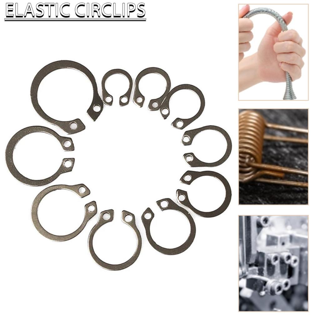 Новинка, 100 шт., комплект внешних стопорных колец из нержавеющей стали 304, 8-18 мм
