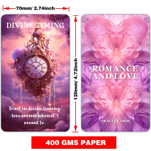 EMPATHSOUL Romantic Love Oracle Cards, Life Relationship Oracle Deck, Soulmates, Twin Flames Oracle Cards for Beginners, Guide You On Your Journey of