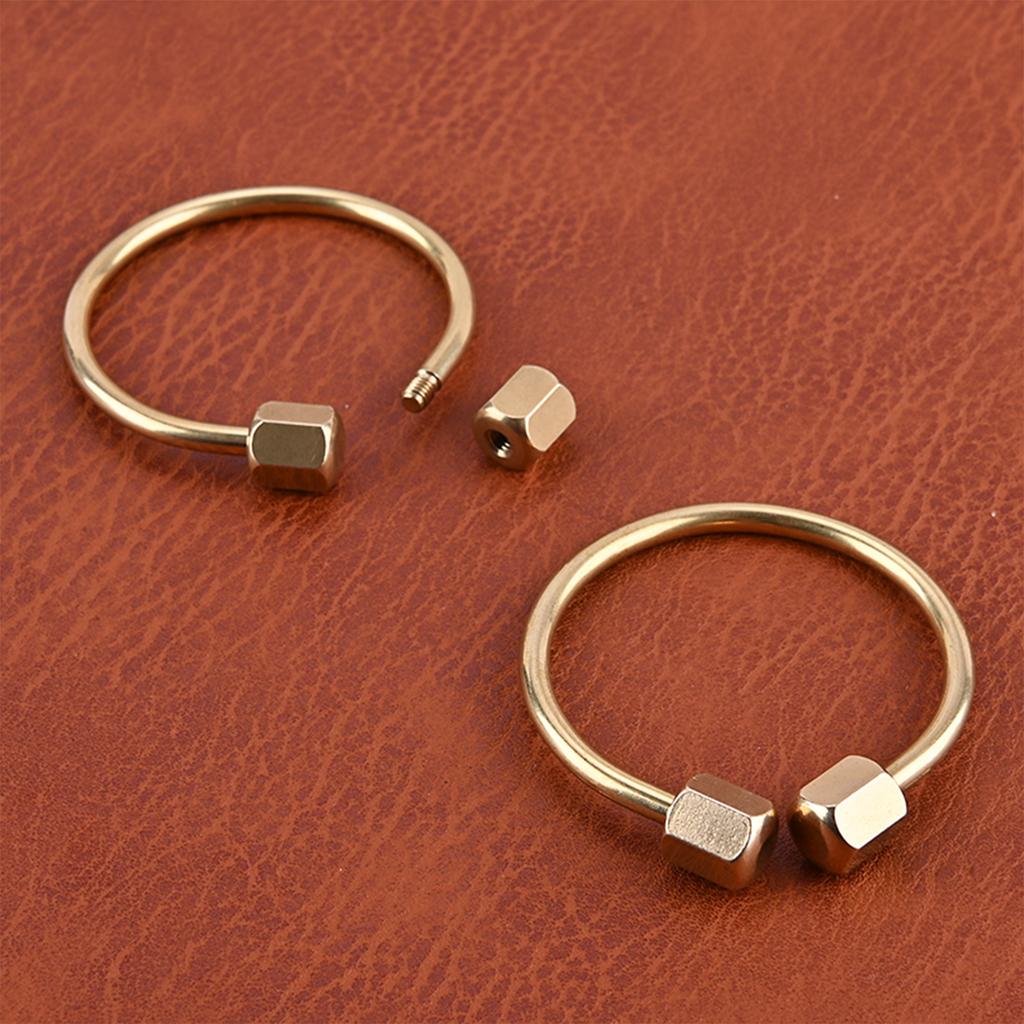 Durability Brasses Wristband Keychains Clasps Light Weight Antique Bronze Key Rings for Key Tool Accessories Outdoor Gears