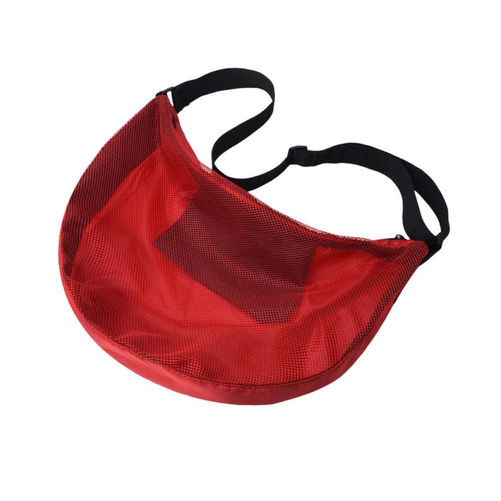 Adjustable Crossbody Ball Bag Single Shoulder Soccer Storage Case Basketball Mesh Bag  Team Work