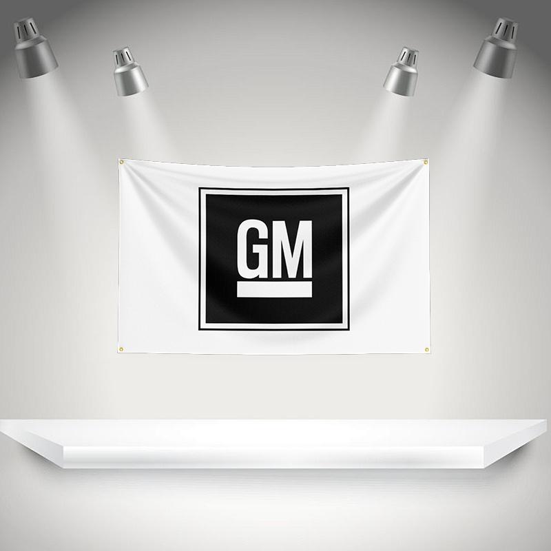 Ggm General Motor Flag Auto Parts Tool Banner 3x5ft With Brass Grommets Hd Printing Tapestry Exhibition Car Fans Garage Decor