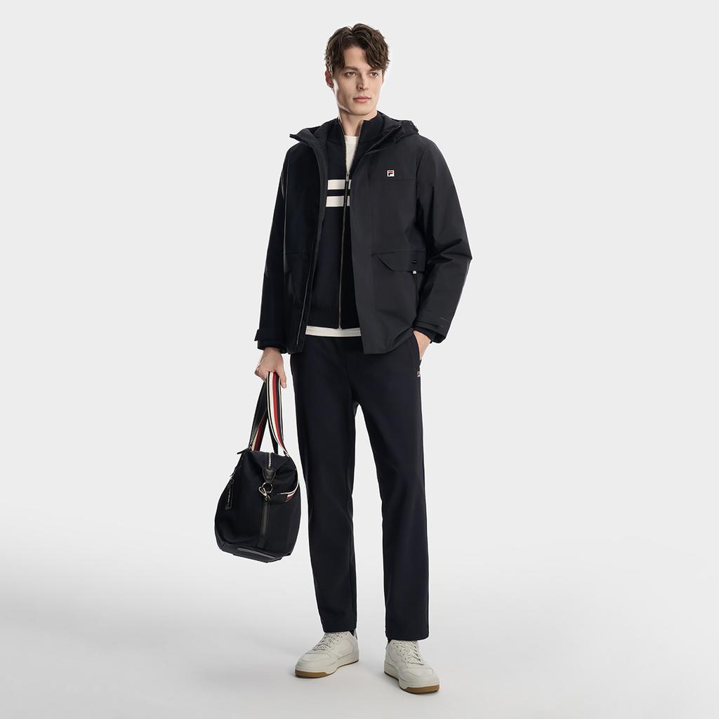 Fila Heritage Classic Простая Повседневная Удобная Теплая Хлопковая Куртка с Капюшоном Мужские куртки F11M618905F-NV