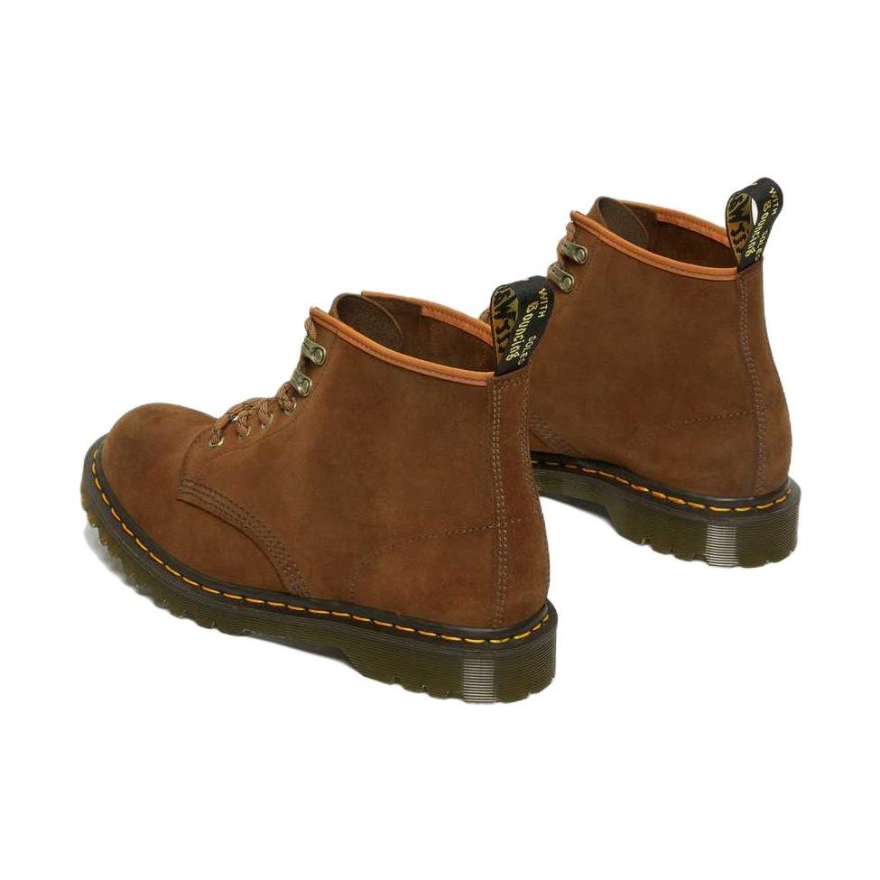 Dr. Martens 101 Кожа Мода Универсальные Короткие Ботинки Ботинки Унисекс Коричневый Желтый 27781220