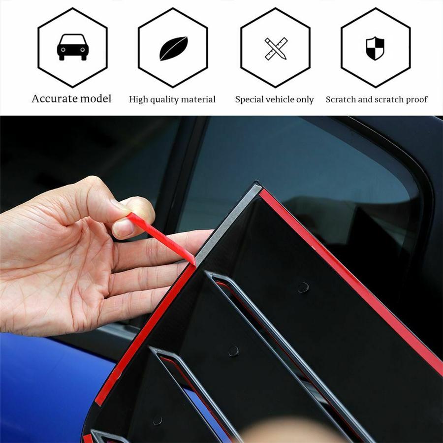 Черный+Красный Задний Боковой Жалюзи Крышка Накладка Для Dodge Charger 2011-2021