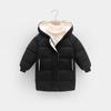 Children's Down Coat Winter Teenage Baby Boys Girls Cotton Padded Parka Coats Thicken Warm Long Jackets Toddler Kids Outerwear