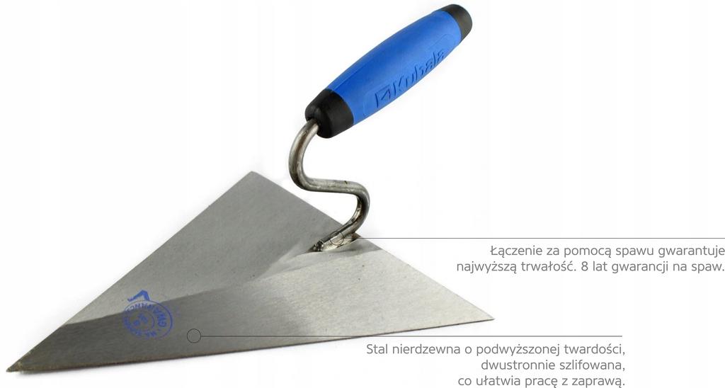 Kubala Triangular Trowel 200X190Mm Sharp 0815