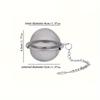 1 шт., Премиальный сетчатый шарик для чая, металлическое ситечко для чая, креативное заварочное устройство для листового чая, кухонные принадлежности