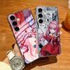 Чехол для телефона с изображением Аниме Zero Two Darling In The FranXX Для Samsung S26 S25 S24 Ultra S23 Fe S22 S20 S21 Plus Plus 5G Fe Прозрачный Чехол