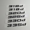 3D Черный ABS Логотип 318d 316d 325d 330d 320d Буквы Значка Наклейка на Автомобиль Значок на Задний Багажник Для E90 E46 E91 E92 E93 F30 Аксессуары