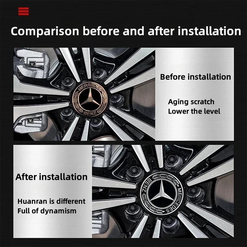 4 шт. 75 мм Колпачки на центр колеса автомобиля Крышки ступицы Значок Аксессуары Для Mercedes benz AMG C E S GLE CLC Класс W204 W203 W205 W124 W221