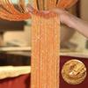 Бусины Дверная Штора Ретро Однотонная Кисточка Окно Панель Комната Дверной Разделитель Нить Антимоскитная Муха Насекомое Сетка Декоративная Штор