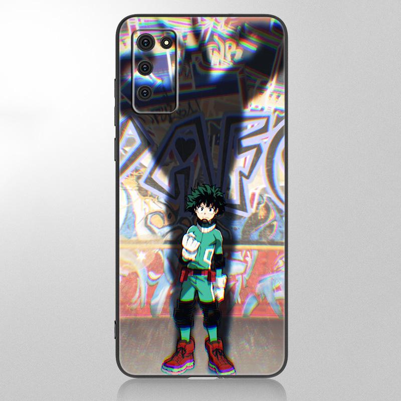Чехол My Hero Academy Midoriya для Samsung Galaxy A12 A02S A22 A32 A52 A72 A71 A51 A41 A31 A21 A11 A50 A70 A10S A20S, черный чехол