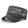 Beach Hat Flat Top Large Brim Full Mesh Casual Adjustable Buckle Casual Breathable Sunscreen Military Hat Outdoor Activities