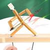 Bamboo Man Table Funny Toy with Weapon PK Battle Natural Bamboo Rope Controlled Fighter Board Game Funny