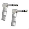 6.35mm 90 Degree Plug Socket Aux Audio Adapter for Guitar / Bass