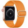 Плетеный нейлоновый эластичный ремешок для Apple Watch с регулируемой пряжкой-слайдером