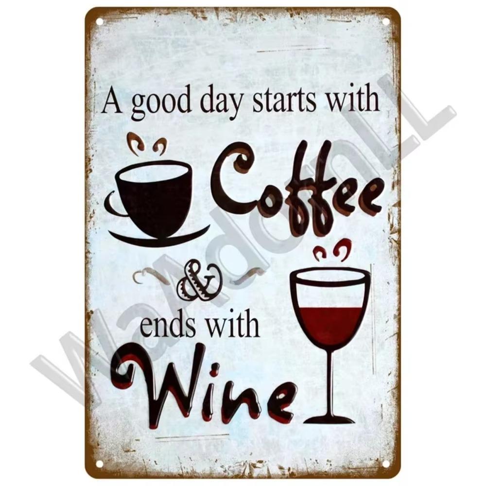 DORA Tin Sign Coffee Tin Sign Posters Wall Decorations Vintage Cafe Retro Club Pub Bar Painting Home Decor Friends Wall Art