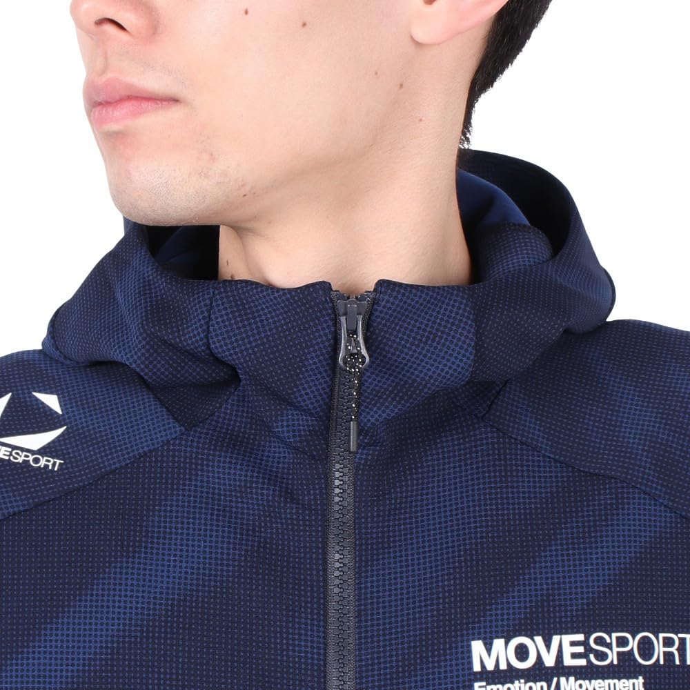 Descente СОЛНЦЕЗАЩИТНЫЙ СВИТШОТ С ГРАФИЧНЫМ ПРИНТОМ ПО ВСЕЙ ПОВЕРХНОСТИ Толстовка на молнии с капюшоном Охлаждающая функция Эластичный трикотаж [Move Sports] Свитшот/Кросс Мужской NV00(ST5SJG10M)