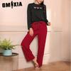 Women's Pajamas Autumn and Winter Models of Long-sleeved Trousers Two Sets of Homewear Can Be Worn Outside!