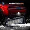 LED License Plate Light For 2015- Dodge Charger Challenger Chrysler 300 Pacifica Jeep Compass Tag Lamp Assembly, 6000K White 1PCS
