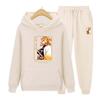 Men Womens Hoodies Tracksuits Jogger Fashion Hoodies Set Men Women Anime Print Sweatshirt Streetwear Sport Suit Loose Tops Outerwear