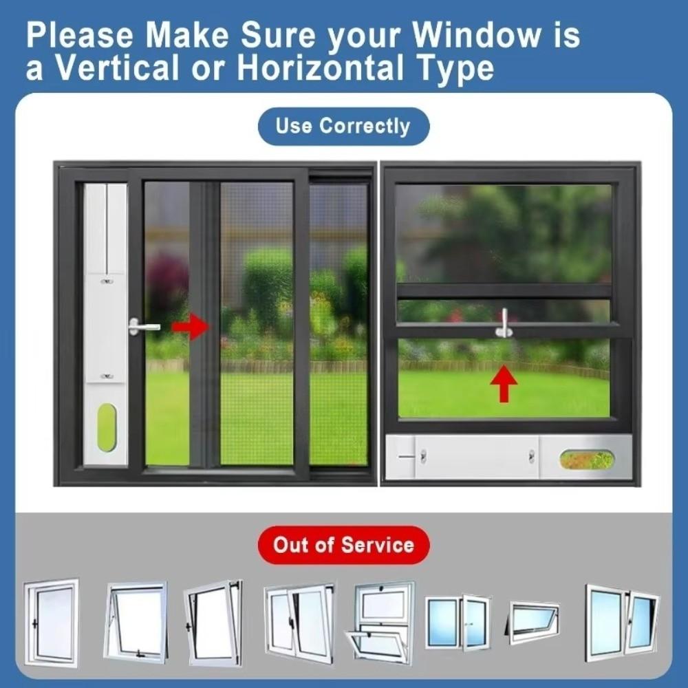 Adjustable AC Exhaust Hose Window Baffle Retractable Window Sealing Plate Window Installation