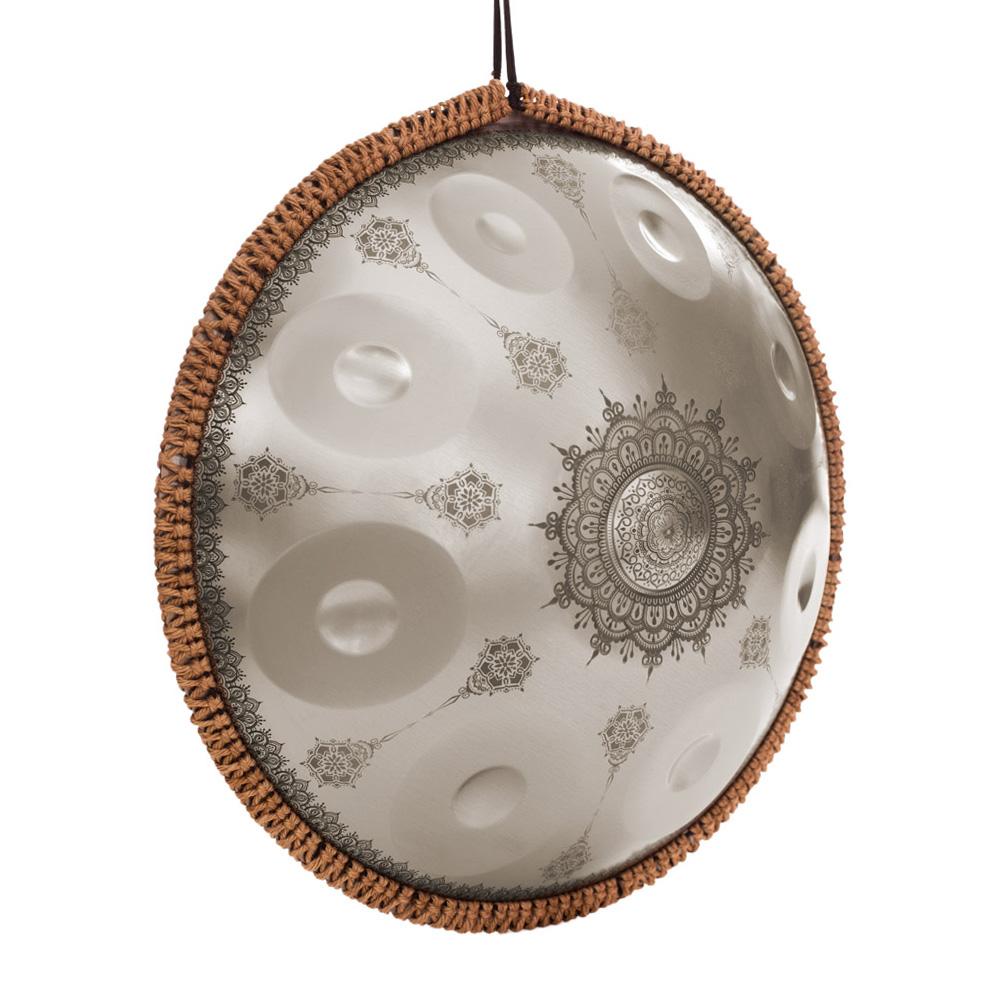 Mini Handpan Steel Hand Drum In C Tone 9 Notes 16 Inches Percussion Instrument Alloy Steel with