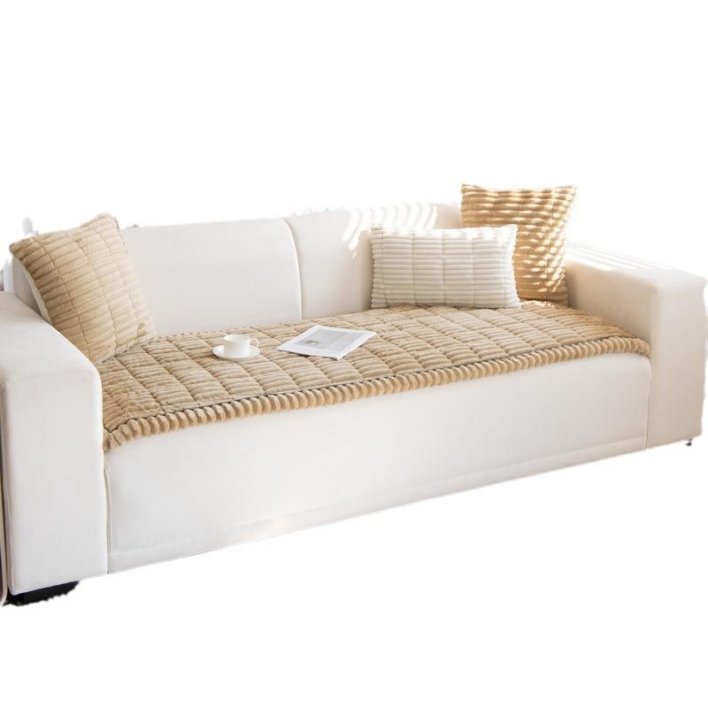 [Мягкий вельветовый шнур] Подушка для дивана Осень и зима Современный простой Нескользящий кожаный диван Утолщенный Всеобъемлющий чехол для дивана