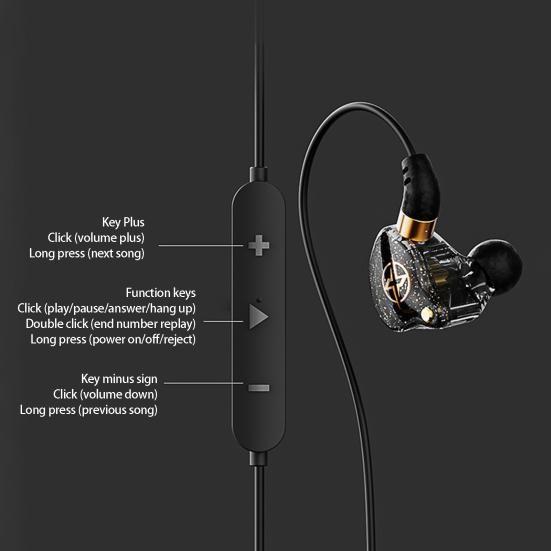 Беспроводная гарнитура Bluetooth-совместимая 5 Интеллектуальное шумоподавление Декодирование звука Тяжелые басы Стерео объемный звук 11 мм