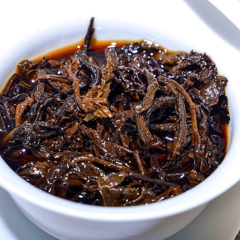 Спелый чай Пуэр 2010 года "Бан Чжан Золотой бутон" Мэнхай Древнее дерево Шу Пуэр Чайный торт 357г