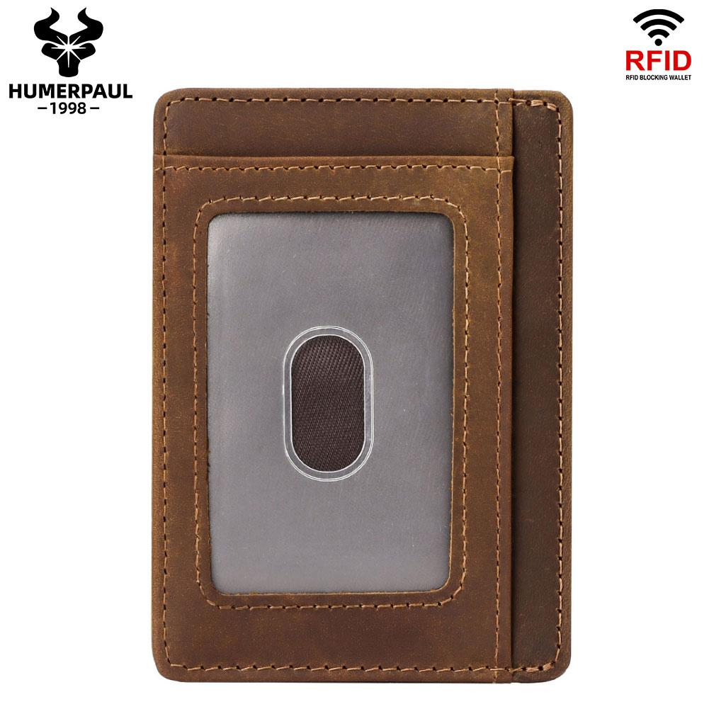 Humerpaul Упаковка для кредитной карты из натуральной кожи, подарок сыну, подарочная упаковка.