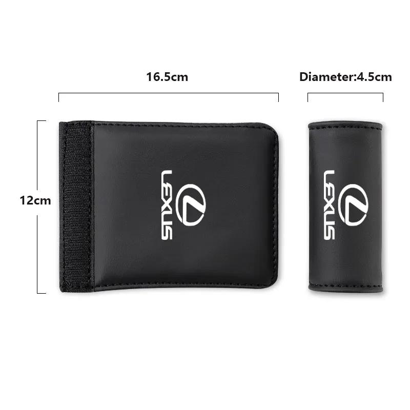 2Pcs Car Door Armrest Leather Case Auto Roof Handle Cover For Lexus F SPORT ES RX NX LS UX LM LX GX LC RZ IS CT GS RC HS SC AEI1