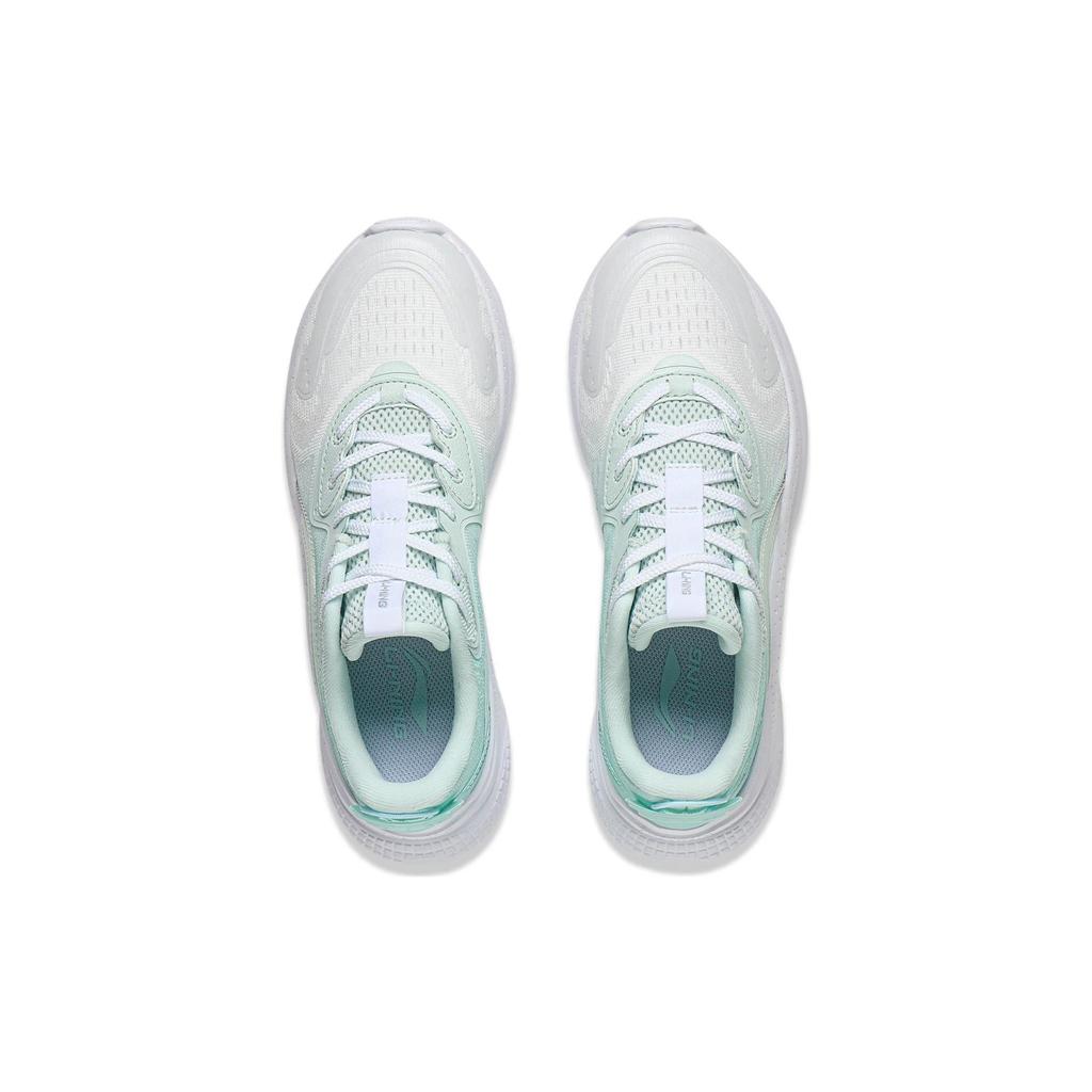 Li Ning Flow Cloud нескользящие износостойкие дышащие низкие спортивные повседневные туфли женские кроссовки сине-белые AGLT030-2